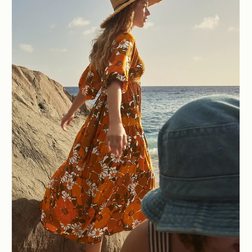 NWT-THE BRAND Kiona Isola floral midi dress
